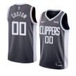 Los Angeles Clippers 2021 Custom Earned Edition Swingman Jersey Black - Youth