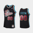 Detroit Pistons #00 Men's Reload Custom Hardwood Classics Jersey - Black