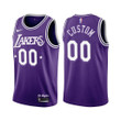 Customize Lakers Jersey, Youth's Los Angeles Lakers Custom 2021-22 City Edition Purple Jersey Throwback 60s