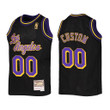 Customize Lakers Jersey, Los Angeles Lakers Custom Reload Men Black Jersey Throwback