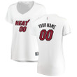 Custom Miami Heat Jersey, Miami Heat Women’s Fast Break Custom Replica Jersey White – Association Edition