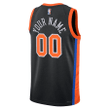 Custom Knicks Jersey, Youth's New York Knicks Custom #00 City Edition Swingman Jersey 2022-23