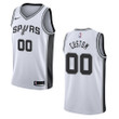Men's San Antonio Spurs #00 Custom Association Swingman Jersey - White , Basketball Jersey