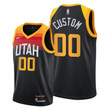Youth's Utah Jazz Custom #00 Jordan Clarkson Black 2020-21 City Jersey