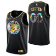 Toronto Raptors Custom #00 Golden Edition 2021-22 NBA 75th Diamond Logo Black Swingman Jersey