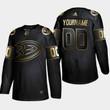 Anaheim Ducks Custom #00  2019 NHL Golden Edition Black Player Jersey - Men's