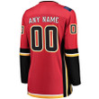 Calgary Flames Wairaiders Women's Home Breakaway Custom- Red Jersey