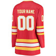 Calgary Flames Wairaiders Women's Alternate Breakaway Custom- Red Jersey