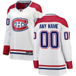 Montreal Canadiens Wairaiders Women's Away Breakaway Custom Jersey - White , NHL Jersey, Hockey Jerseys