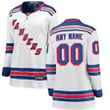 New York Rangers Wairaiders Women's Away Breakaway Custom Jersey - White , NHL Jersey, Hockey Jerseys