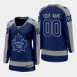 Women's Toronto Maple Leafs Custom #00 2021 Reverse Retro Special Edition Royal Jersey