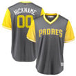 Custom Padres Jersey, Men's San Diego Padres Majestic Gray 2018 Players' Weekend Cool Base Custom Jersey, Padres Jackie Robinson Jersey