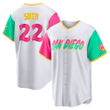 Padres Uniforms 2023, Juan Soto Youth San Diego Padres 2022 City Connect Jersey - White