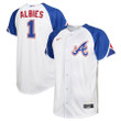 Youth's Atlanta Braves Custom White 2023 City Connect Replica Player Jersey