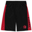 Toronto Raptors s Branded Big & Tall Wordmark Logo Practice Shorts - Black/Red