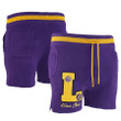 Los Angeles Lakers NBA x Keiser Clark No Caller ID Knit Shorts - Purple/Gold