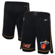 Miami Heat  Youth 2021/22 City Edition Courtside Swingman Shorts - Black