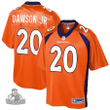Men's Duke Dawson Denver Broncos NFL Pro Line Primary Player Team- Orange Jersey