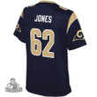 Women's  Bryant Jones Los Angeles Rams NFL Pro Line  Team Player- Navy Jersey