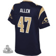 Women's  Dakota Allen Los Angeles Rams NFL Pro Line  Player- Navy Jersey