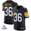 Men's  Pittsburgh Steelers #36 Jerome Bettis Black Alternate  Stitched NFL Vapor Untouchable Limited Jersey
