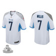 Men's   Tennessee Titans Malik Willis White 2022 NFL Draft Game Jersey
