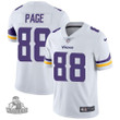 Men's  Minnesota Vikings #88 Alan Page White  Stitched NFL Vapor Untouchable Limited Jersey