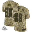 Men's  Vikings #88 Alan Page Camo  Stitched NFL Limited 2018 Salute To Service Jersey