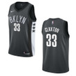 Men's   Brooklyn Nets #33 Nicolas Claxton Statet Swingman Jersey - Black , Basketball Jersey