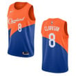 Men's  2019-20  Cleveland Cavaliers #8 Jordan Clarkson City Swingman Jersey - Blue , Basketball Jersey