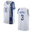 Men's  2019-20  Indiana Pacers #3 Aaron Holiday City Swingman- White Jersey