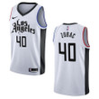 Men's   2019-20 Los Angeles Clippers #40 Ivica Zubac City Swingman Jersey - White , Basketball Jersey