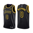 Men's Los Angeles Lakers Icon Edition #0 Russell Westbrook Gold Jersey Swingman