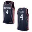 Men's  2019-20  New York Knicks #4 Isaiah Hicks City Edition Swingman- Navy Jersey