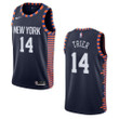 Men's  2019-20  New York Knicks #14 Allonzo Trier City Edition Swingman- Navy Jersey