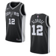 Men's   San Antonio Spurs #12 LaMarcus Aldridge Icon Swingman Jersey - Black , Basketball Jersey