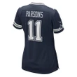 Women's Micah Parsons Dallas Cowboys 2021 NFL Draft First Round Pick Game Jersey - Navy