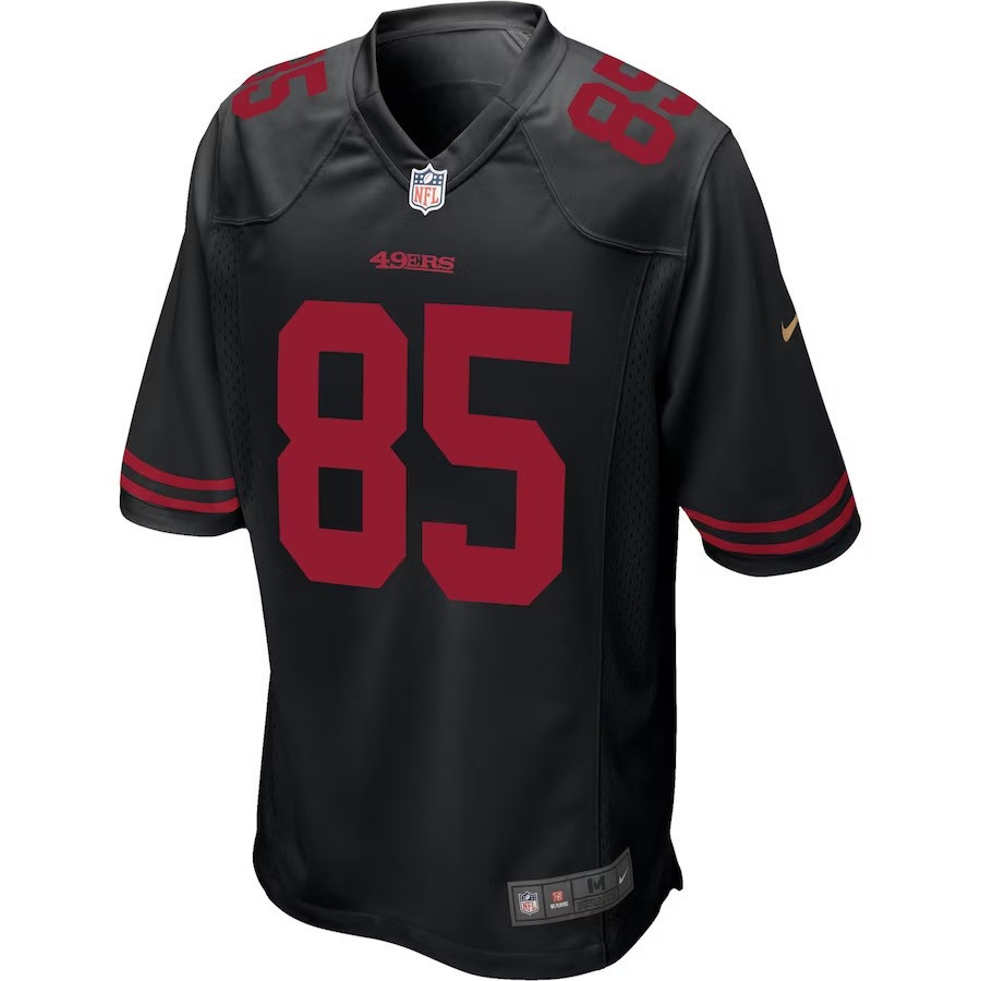 Men's George Kittle San Francisco 49ers Player Game Jersey - Black