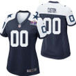 Women’s Dallas Cowboys Super Bowl LVIII Alternate Custom Game Jersey – Navy – Replica