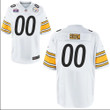 Custom Pittsburgh Steelers Super Bowl LVIII Away Game Player Jersey for Youth – White – Replica