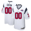 Custom Men White Houston Texans Super Bowl LVIII Away Game Player Jersey – Replica