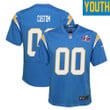 Custom Youth Los Angeles Chargers Super Bowl LVIII Home Game Jersey – Powder Blue – Replica