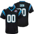 Custom Carolina Panthers Super Bowl LVIII Home Game Jersey 22-23 – Black for Youth – Replica