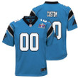 Custom Youth Carolina Panthers Super Bowl LVIII Alternate Game Jersey – Blue – Replica