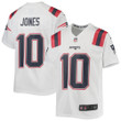 Mac Jones New England Patriots Youth Game Jersey - White