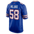 Matt Milano Buffalo Bills Game Player Jersey - Royal