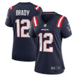 Tom Brady New England Patriots Women's Retired Game Jersey - Navy