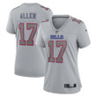 Josh Allen Buffalo Bills Women's Atmosphere Fashion Game Jersey - Gray