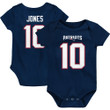Mac Jones New England Patriots Newborn &amp; Infant Team Player Bodysuit - Navy