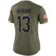Dan Marino Miami Dolphins Women's 2022 Salute To Service Retired Player Limited Jersey - Olive
